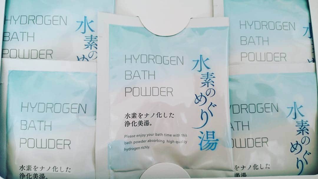 星野ナミのインスタグラム：「水素の入浴剤もGET🛀✨身体の内外両方から水素漬けになります💗」