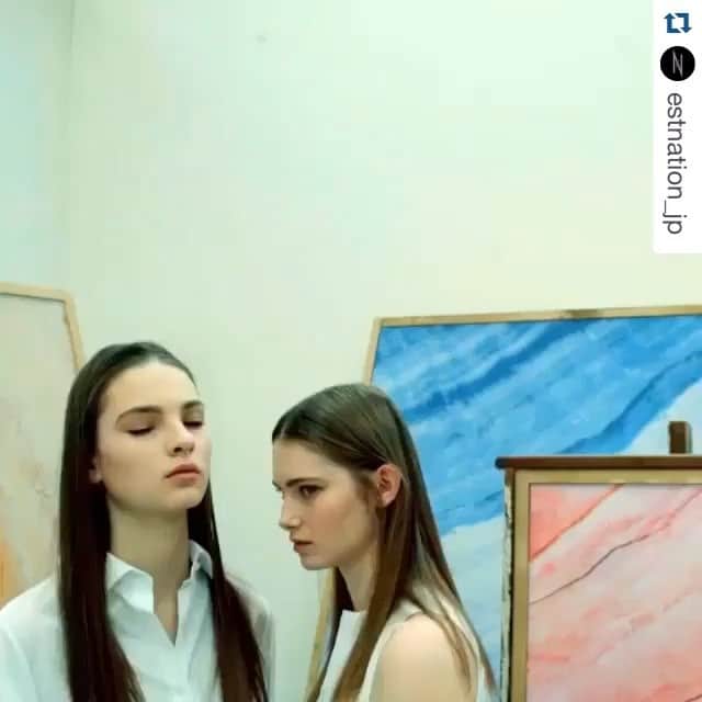 ムラカミカイエのインスタグラム：「my recent work for @estnation_jp . The whole campaign creative available on last weekend. w/ @qotori_shimada📽 and @evalaport🎵check it on the website and over the counter✌🏻✨ #estnation #2016SS #fashion #campaign #roppongi #shinjuku #grandopen #20160325 #newoman #fashion #tokyo #japan #simone」