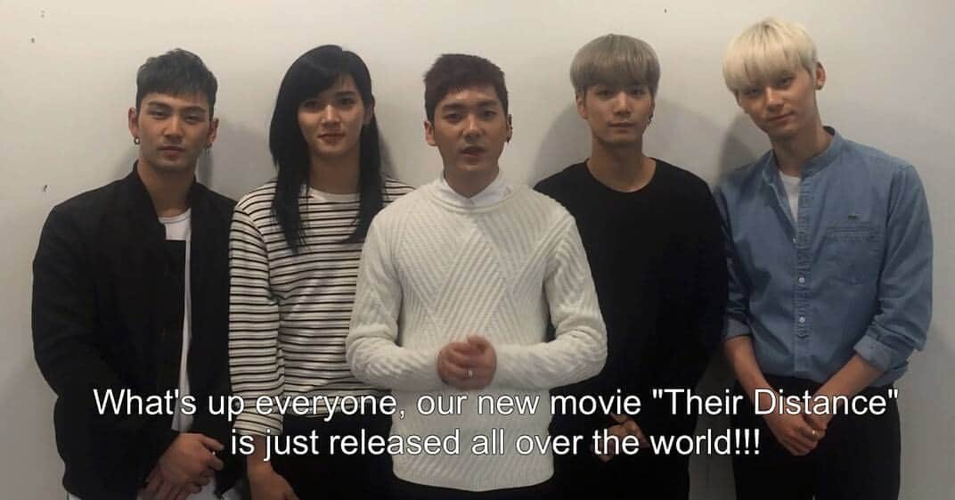 知らない、ふたりのインスタグラム：「NU'EST celebrates, with the greeting comments, the release of "Their Distance" which is their 1st starring movie. Watch a comment clip on "Their Distance" official Facebook: https://www.facebook.com/shiranai.jp/  #nuest #뉴이스트 #4yearwithnuest #Ren #Minhyun #jr #aron #baekho #TheirDistance #Leurdistance #Sudistancia #ADistânciaentreEles #ShiranaiFutari #FumikoAoyagi」