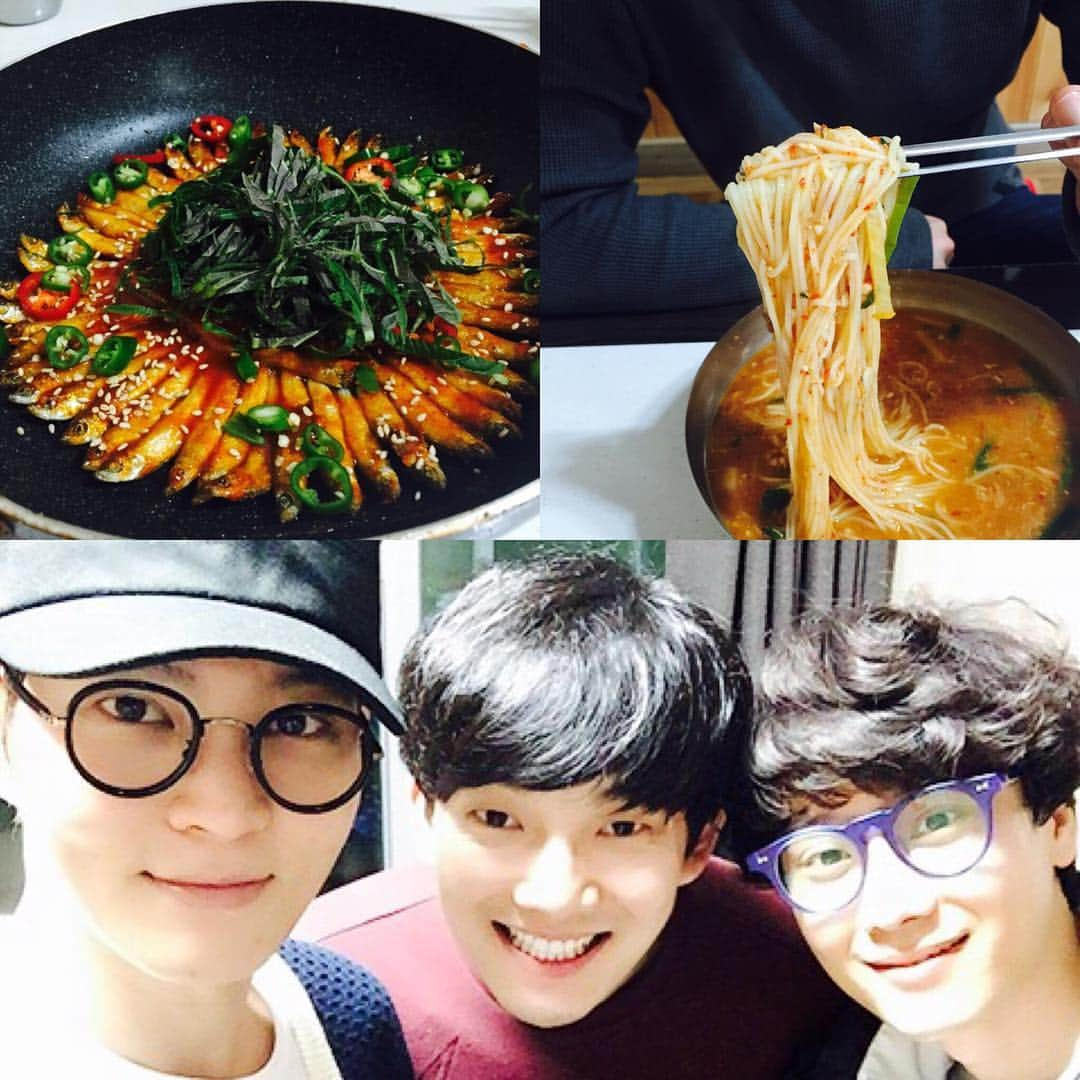 チュウォンさんのインスタグラム写真 - (チュウォンInstagram)「정환이형 촬영 응원. with 세욱. #금산 #어죽 #어면 #도리뱅뱅」3月22日 14時15分 - zu.won_moon.jun.won