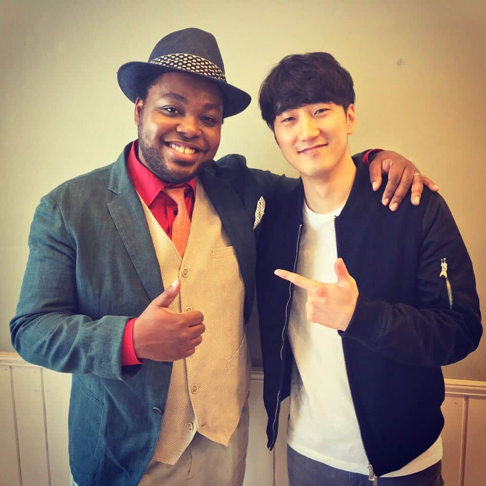 村上佳佑のインスタグラム：「今日はクリスさんにお会いしてきました！！＼(^o^)／    #クリスハート #村上佳佑」