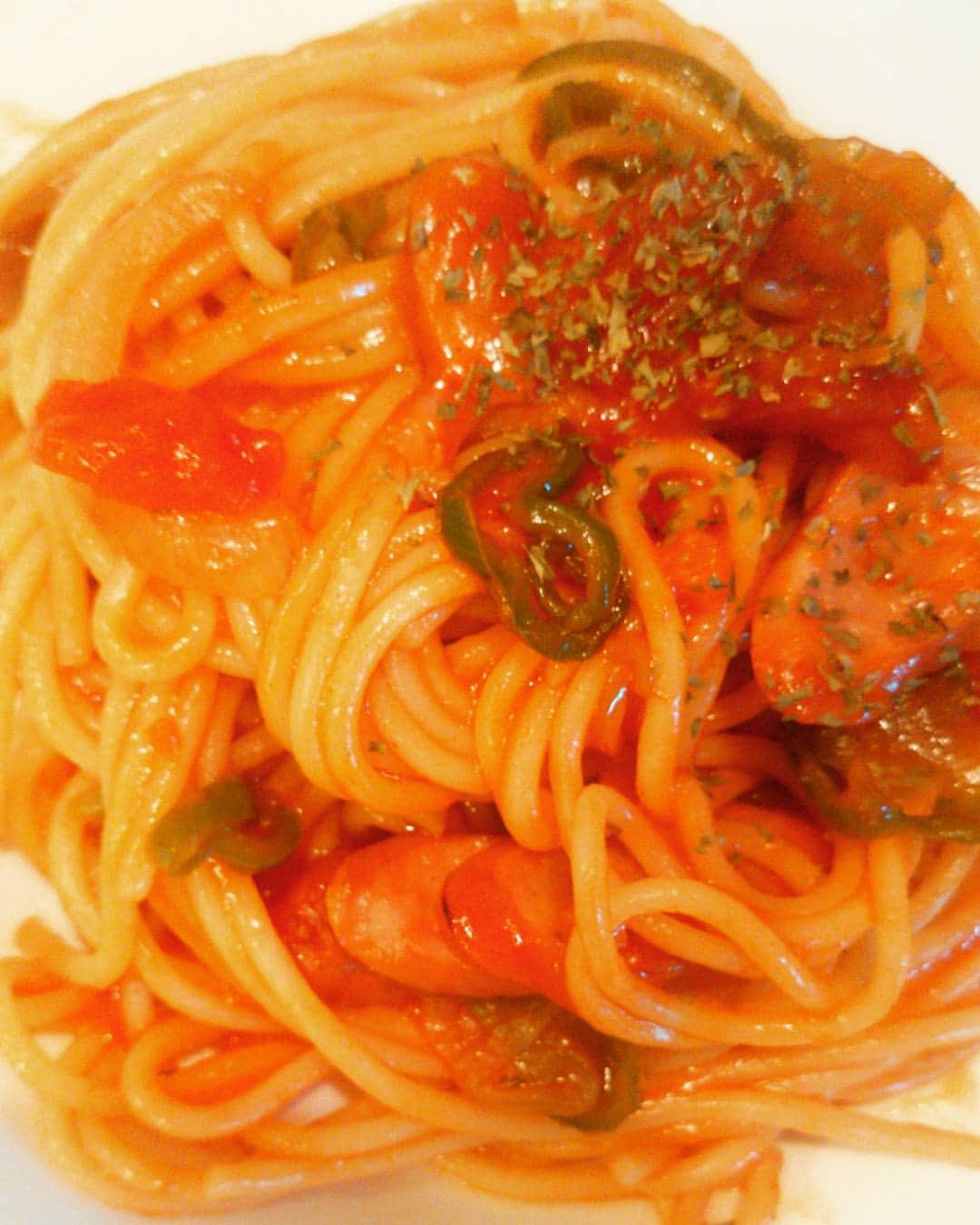 星野ナミのインスタグラム：「ナポリタン作った🍝♥ #ナミズキッチン  #🍝」