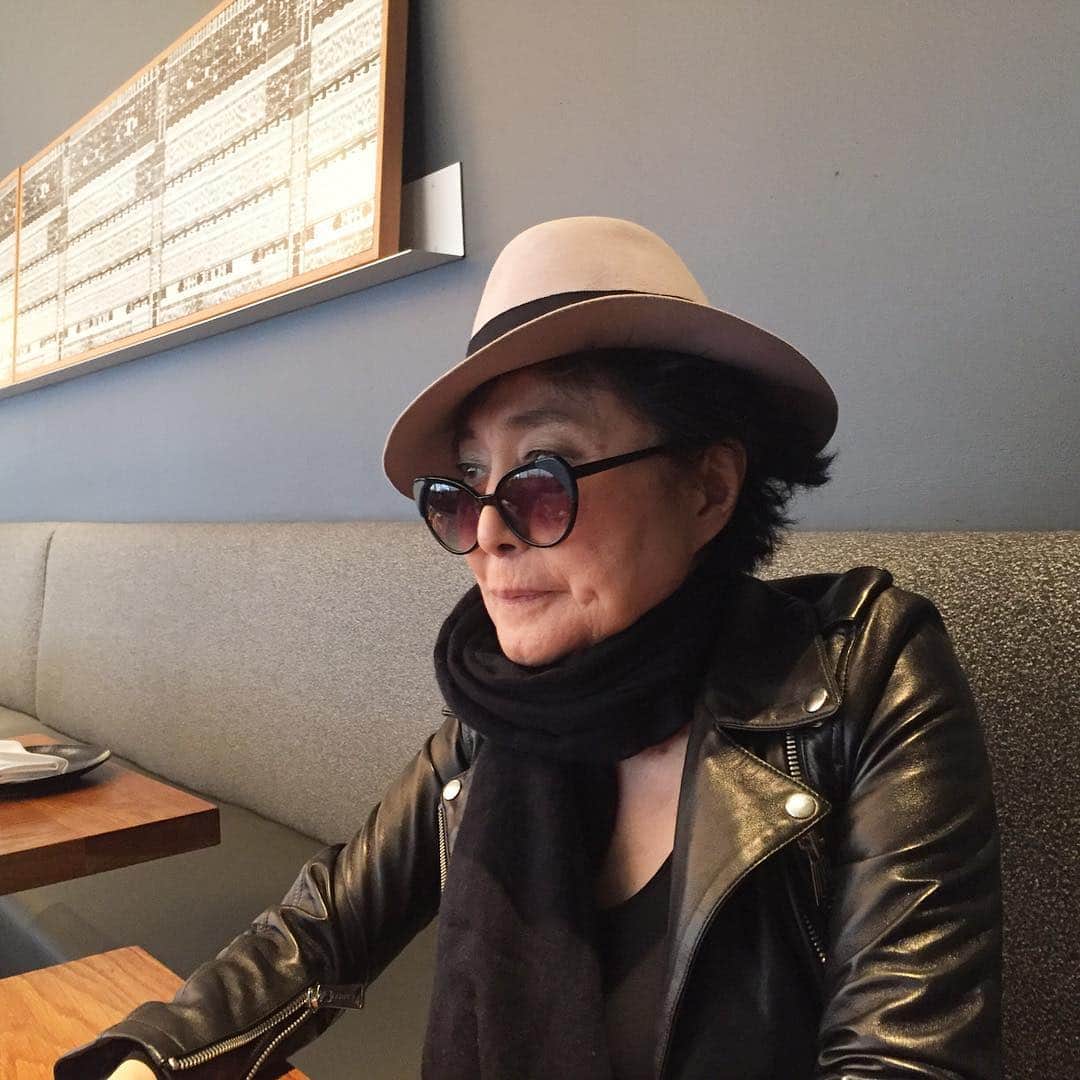 オノ・ヨーコのインスタグラム：「I felt good. The weather matched my brain feeling back to normal. Mach 31st, 2016. Life or death… I seem to have decided to go on with my work. Chapter II keeps coming in my head, sometimes like a slowly spread ocean.  Sometimes like a whisper of my mom and most times like  some kind of a message. I think I am way into chapter II now.. Thank you! yoko」