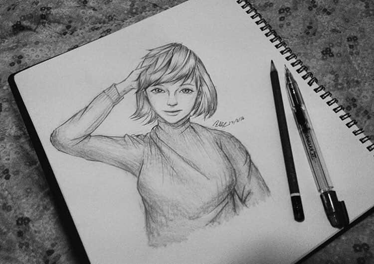 Ella Freyaのインスタグラム：「Love this amazing #fanart from @byrdxxiii.. Thank you so much 💕」