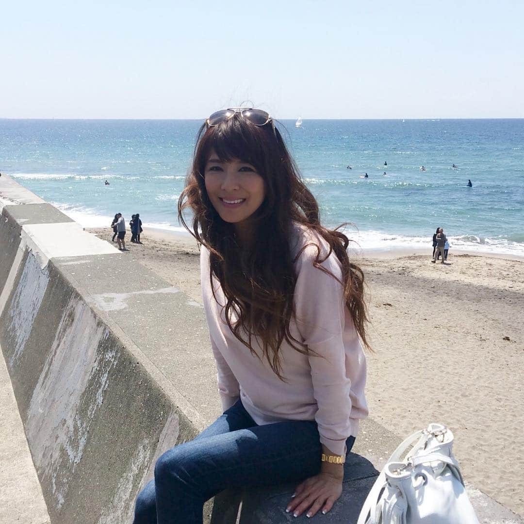 山田佳子さんのインスタグラム写真 - (山田佳子Instagram)「海、大好きー‼︎ #sea  #七里ヶ浜 #海岸 #gw #楽しい #happy #love」4月30日 22時34分 - yoshiko117