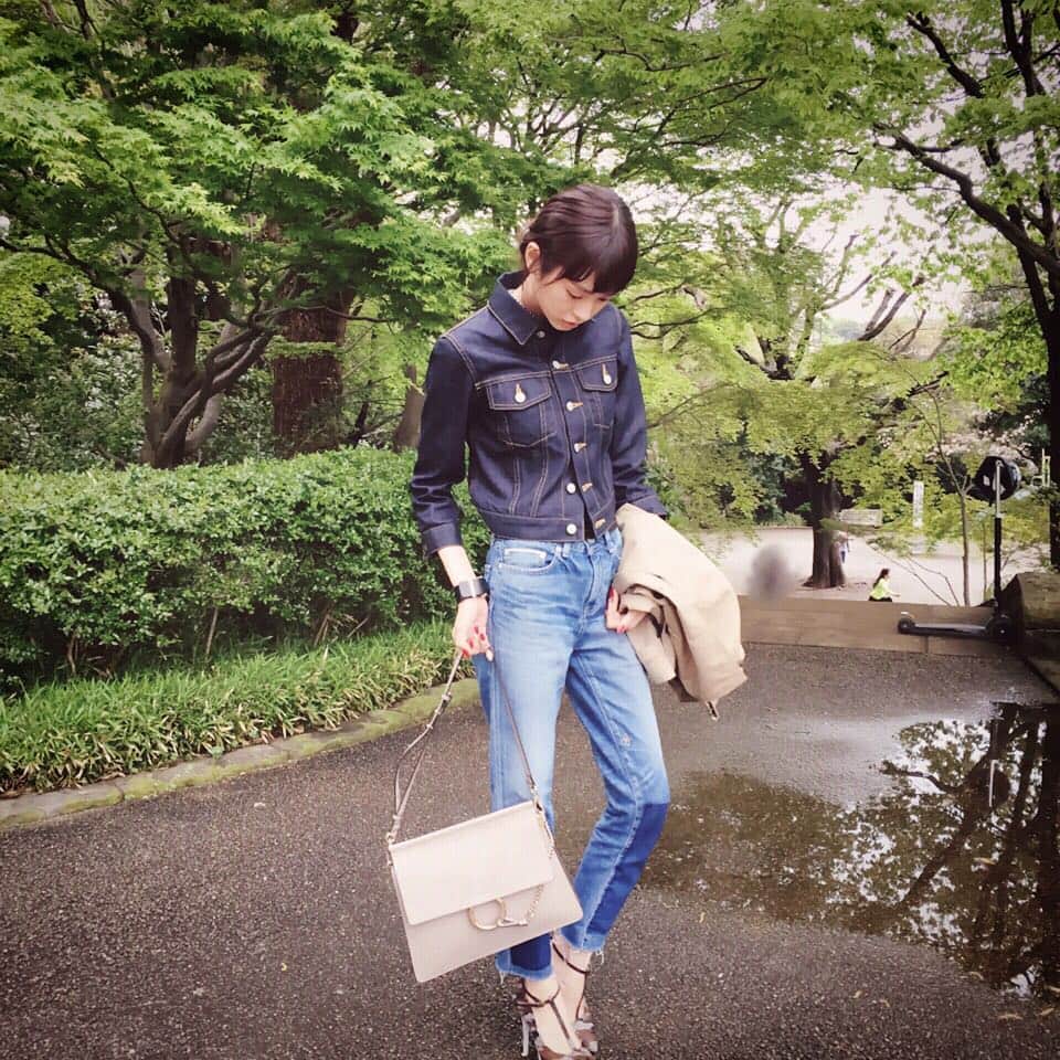 桐谷美玲さんのインスタグラム写真 - (桐谷美玲Instagram)「jacket:beautiful people pants:banker tokyo bag:@chloe shoes:G.V.G.V #chloegirls」4月14日 18時59分 - mirei_kiritani_