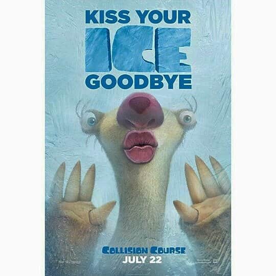 のインスタグラム：「Hey guys! I'm back! Sorry, I was busy with some things and didn't have time to post #iceage#collisioncourse#simonpegg#sorry#imback」