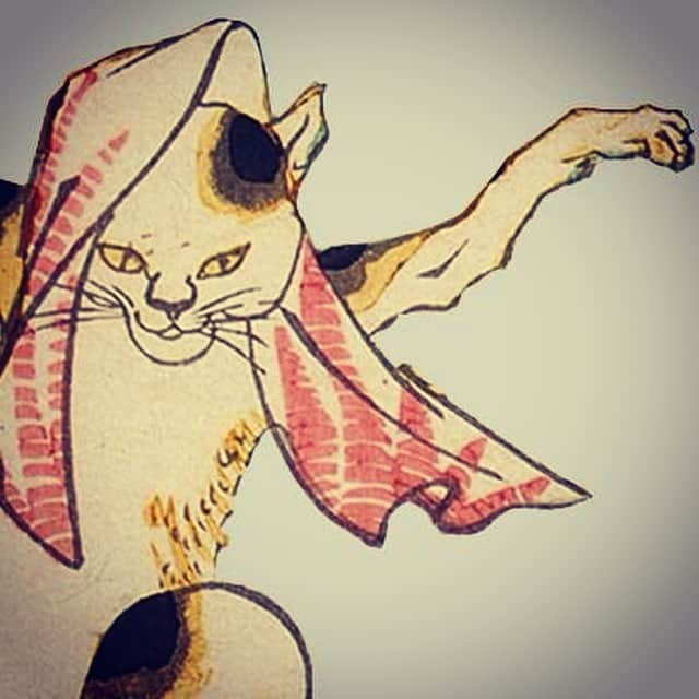 永峰絵里加さんのインスタグラム写真 - (永峰絵里加Instagram)「踊る猫又。  にゃーーん。  #cat #dancing #kunisada #kuniyoshi #exhibition #art #artist #shibuya #japan #japaneseculture #cute #unique #猫又 #猫 #国芳国貞展 #芸術 #美術館 #渋谷 #こいつかわいい」4月17日 23時53分 - erikalmaz