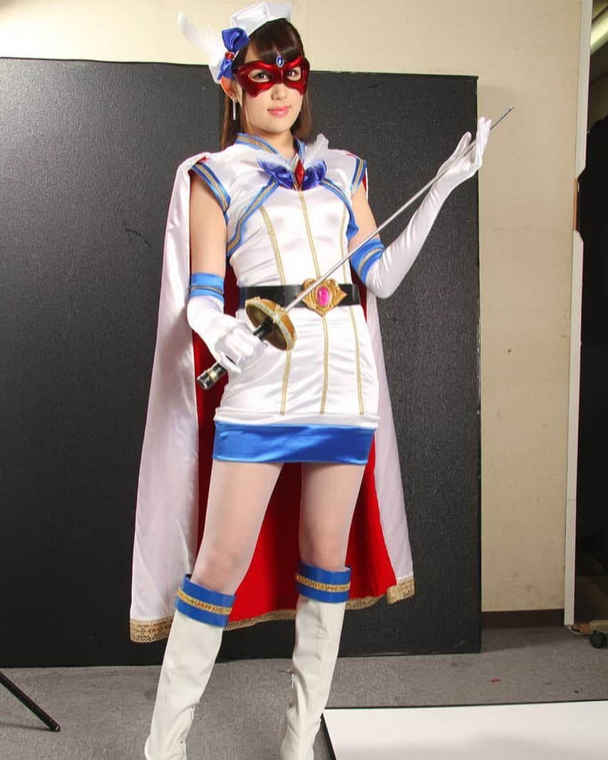 倉持りん（望月さくら）のインスタグラム：「魔法美少女戦士フォンテーヌ 撮影イメージ  #アクション #特撮ヒーロー #GIGA#AV女優 #sexymodel」