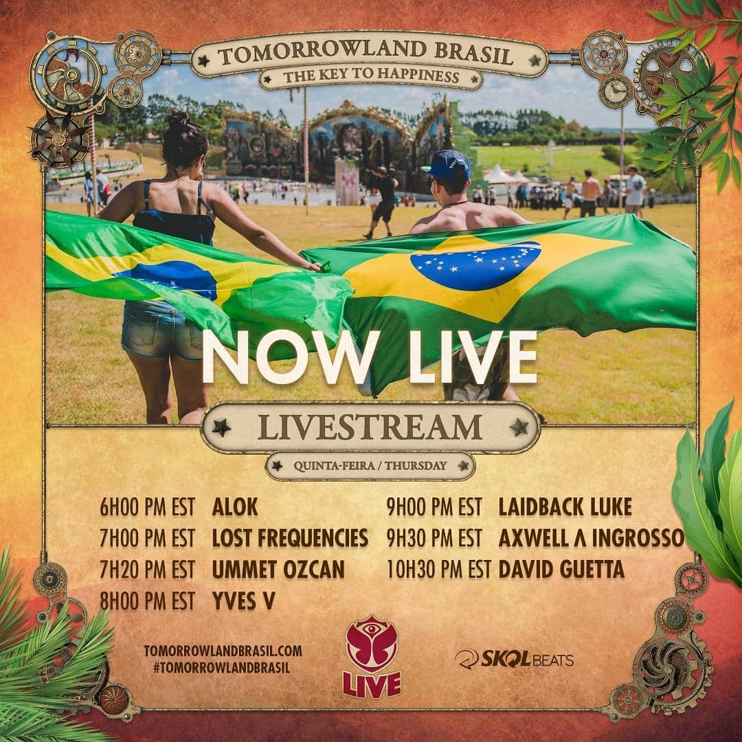 TomorrowWorldのインスタグラム：「Follow the Magic LIVE from Tomorrowland Brasil and discover Chapter III in the Key to Happiness. www.tomorrowworld.com」