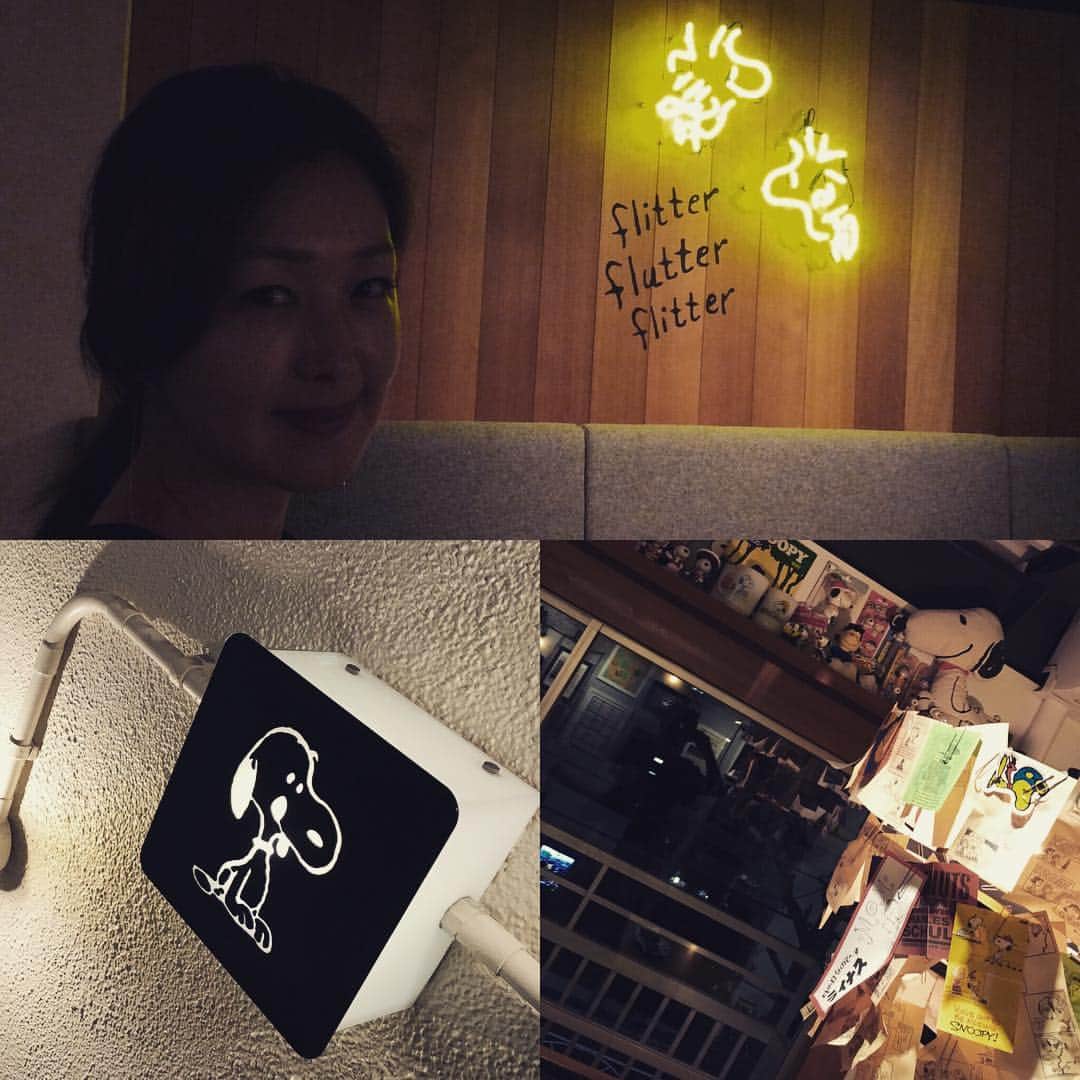 笛木優子のインスタグラム：「snoopy cafe💟」