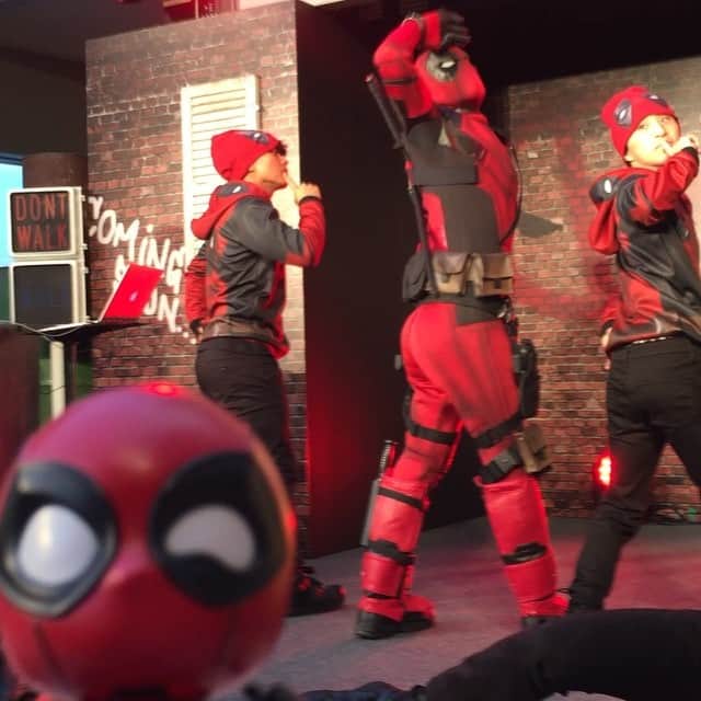 デッドプールのインスタグラム：「踊る俺ちゃん♬ #レッツダンスプール #デッドプール」