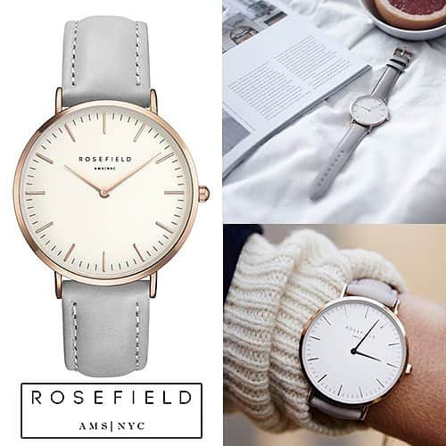 TRES JUNCTIONのインスタグラム：「オランダ生まれの時計ブランド、Rosefield（ローズフィールド）。 Rosefield（ローズフィールド）の代表的なモデル、THE BOWERY。 そのTHE BOWERYの中でも特に人気の高いモデルを紹介します。 【ホワイト×グレー×ローズゴールド】人気No.1のモデル。薄めのグレーとローズゴールドのカラーリングが美しいモデルです。 ▶詳細はプロフィールから  #tres_junction #トレスジャンクション #ローズフィールド #rosefield #時計 #ファッション #いいね #おしゃれ #いつも #大人 #グレー #ピンクゴールド #ローズゴールド #手 #お気に入り #人気 #話題」