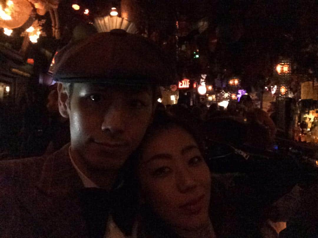 小林尊のインスタグラム：「久しぶりにNY、章枝ちゃん🍸🎉 Hanging out with #FumieSuguri  #welcomebacktony #村主章枝」