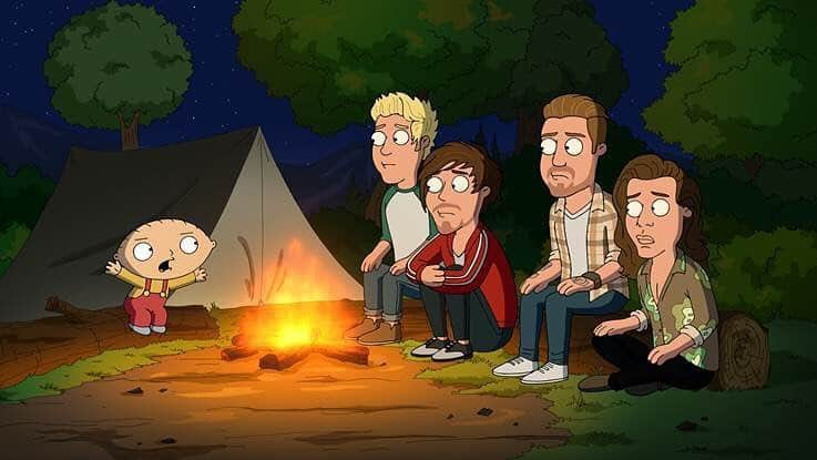 ワン・ダイレクションのインスタグラム：「USA! 1D are going to be part of Family Guy on Sunday, May 15 at 9:00pm ET/PT. You don’t want to miss this one.」