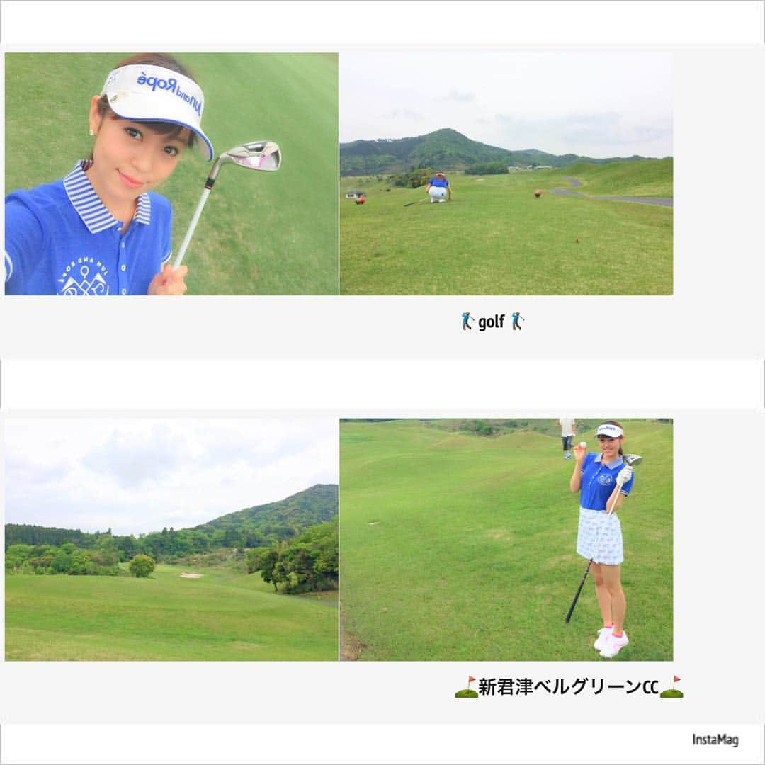 城田理加のインスタグラム：「ウェアはJun and Ropéで新調したよん♩ ゴルフウェアってほんと可愛いのばかりで 欲しいが止まらない😂 オススメブランドあったら教えてください🙋🏻 #⛳️ #ゴルフ #ゴルフ女子 #golf  #🎽 #golfwear #junandrope」