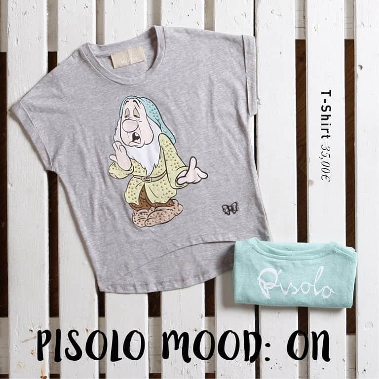 フィックスデザインのインスタグラム：「Today's feeling! #pisolo #7nani #7dwarfs #mood #moodoftheday #sleeping #tshirt #grey #mint #minifixcollection #springsummer #discovermore #shoponline」