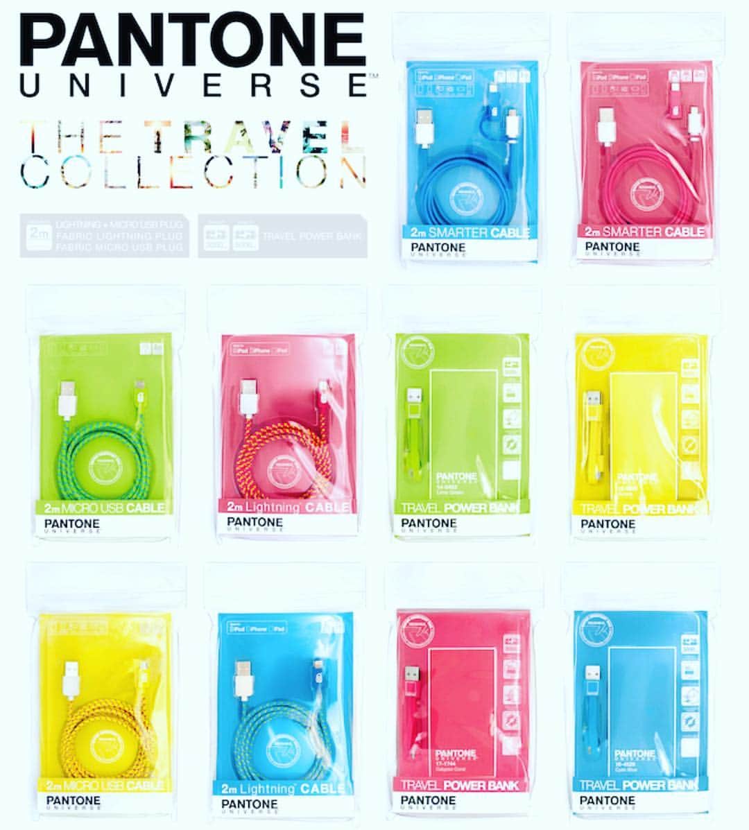 ケースシナリオのインスタグラム：「Get ready for summer! #tgisf #fbf to our #fun and #colorful @pantone #travel #collection #pantone #casescenario 💛💚💙💗👙🎾🏄🏼⛳️🏊🏽」
