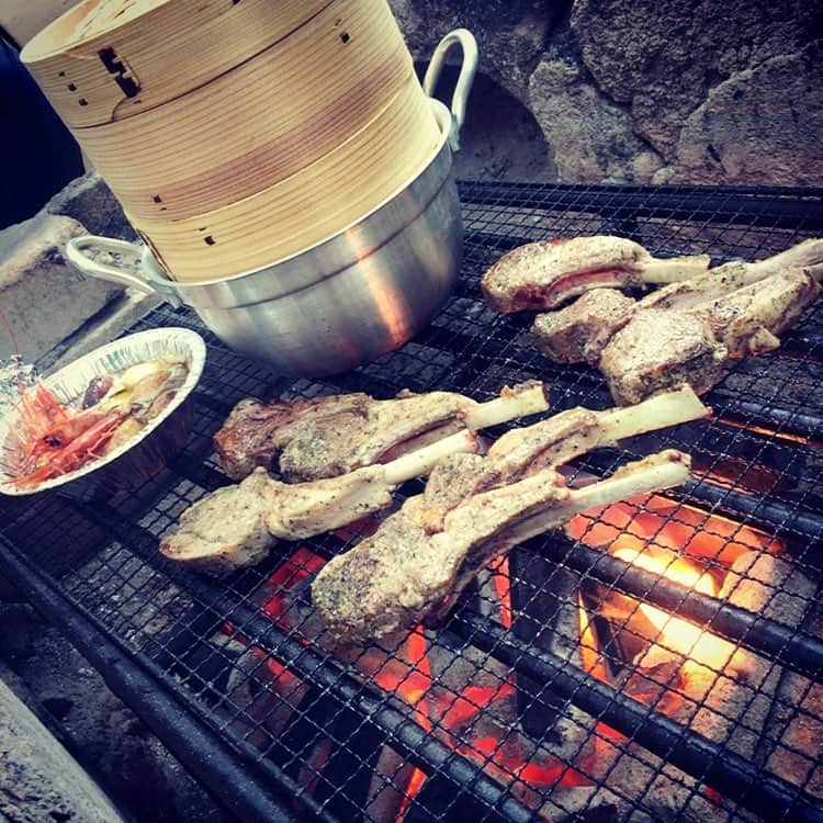 川田紳司のインスタグラム：「BBQ!!!」