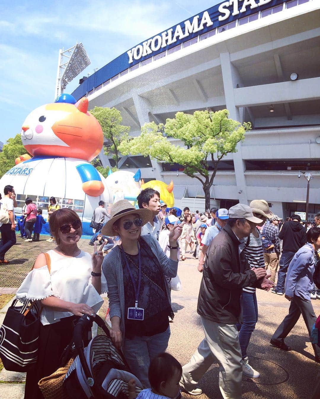 加織のインスタグラム：「矢口さんと⚾️❤️❤️」