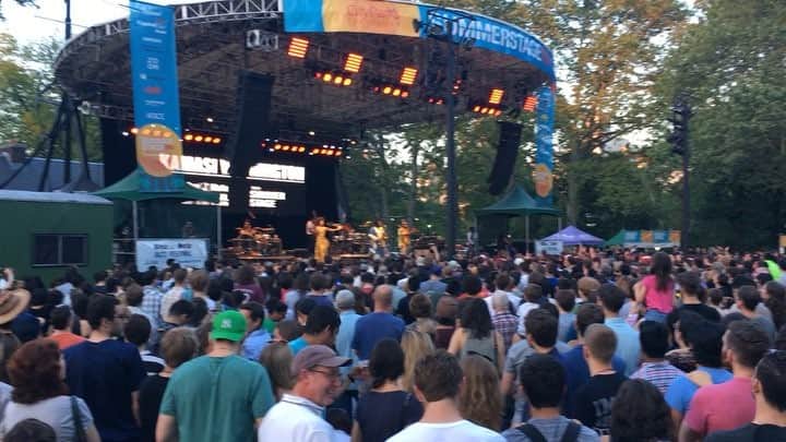 久保田智子のインスタグラム：「#kamasiwashington #summerstage #centralpark #bluenote #ニューヨーク」