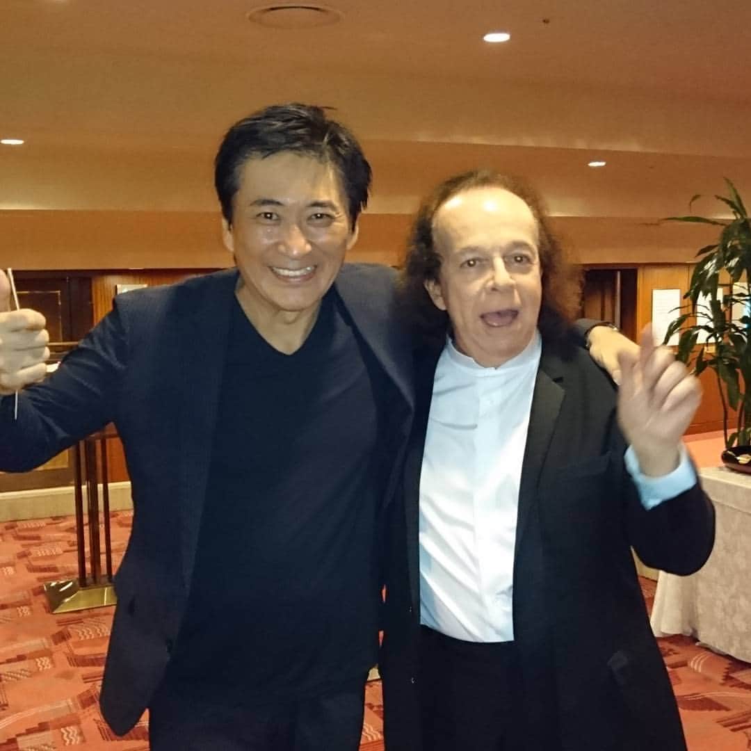 藤岡幸夫のインスタグラム：「ピアニスト カツァリスと初共演！感動！意気投合して2017年の関西フィル定期で再会決定！」