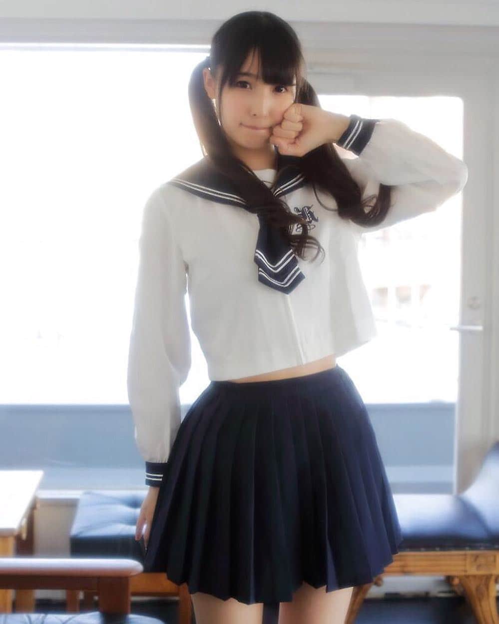 パイパン セーラー 川崎あやさんのインスタグラム写真 - (川崎あやInstagram)「セーラー服だよ♡ #川崎あや #ミスFLASH2016 #レースクィーン  #ポートレート #グラビア#ミスフラッシュ2016 #撮影モデル #サロンモデル #メイクモデル #グラドル自画撮り部  #bikinicompetitor #アイドル ...