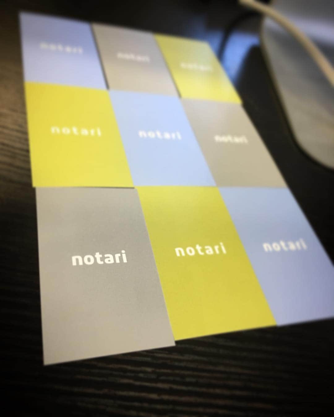 notariのインスタグラム：「新色」
