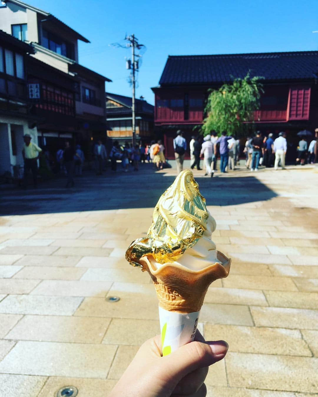 笛木優子のインスタグラム：「金沢に来たぜよ🍦 #金沢 #茶屋街 #百万石祭り」
