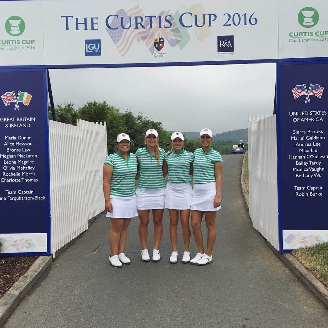 Sierra Brooksのインスタグラム：「Ready for a fun week here at the #curtiscup2016 #gousa 🇺🇸🇺🇸」
