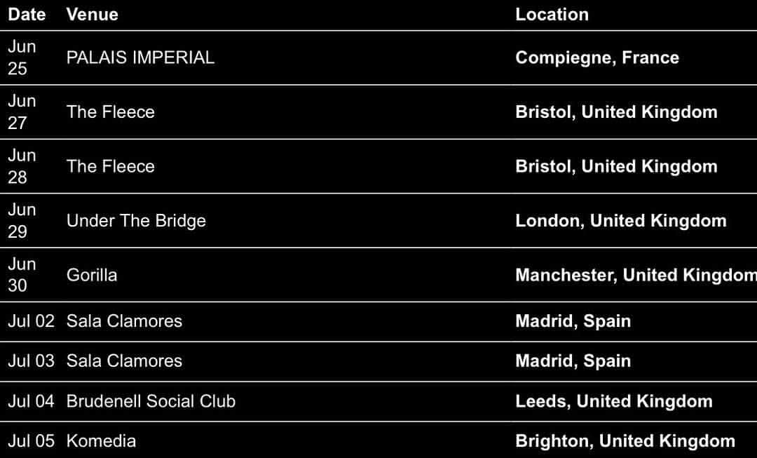 ヴィクター・ウッテンのインスタグラム：「I'm coming to Europe soon - Paris, Madrid, London, and 6 shows in the UK. I hope to see you there.」
