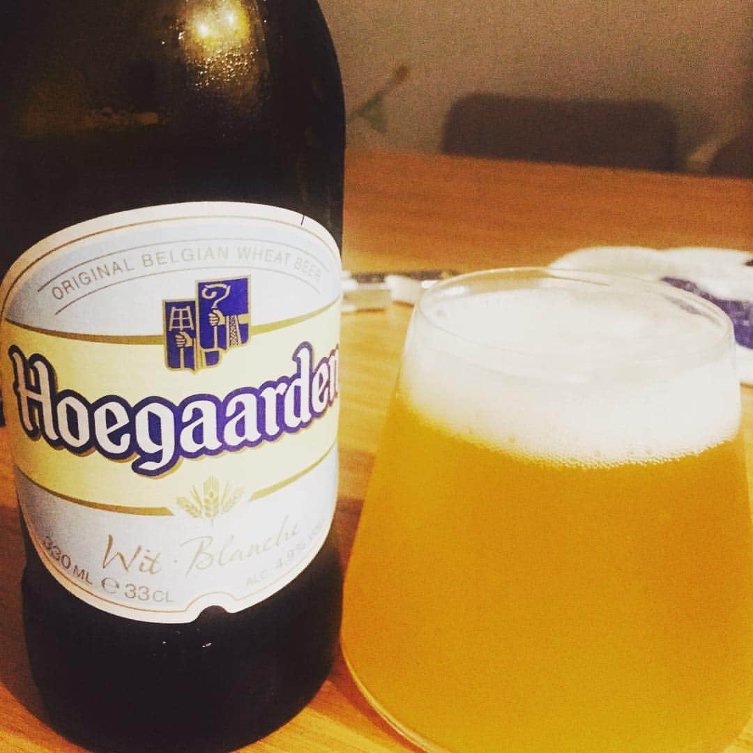 のインスタグラム：「久々のヒューガルデンホワイト。一週間のご褒美。フルーティですな #beer #堀井ビールログ」