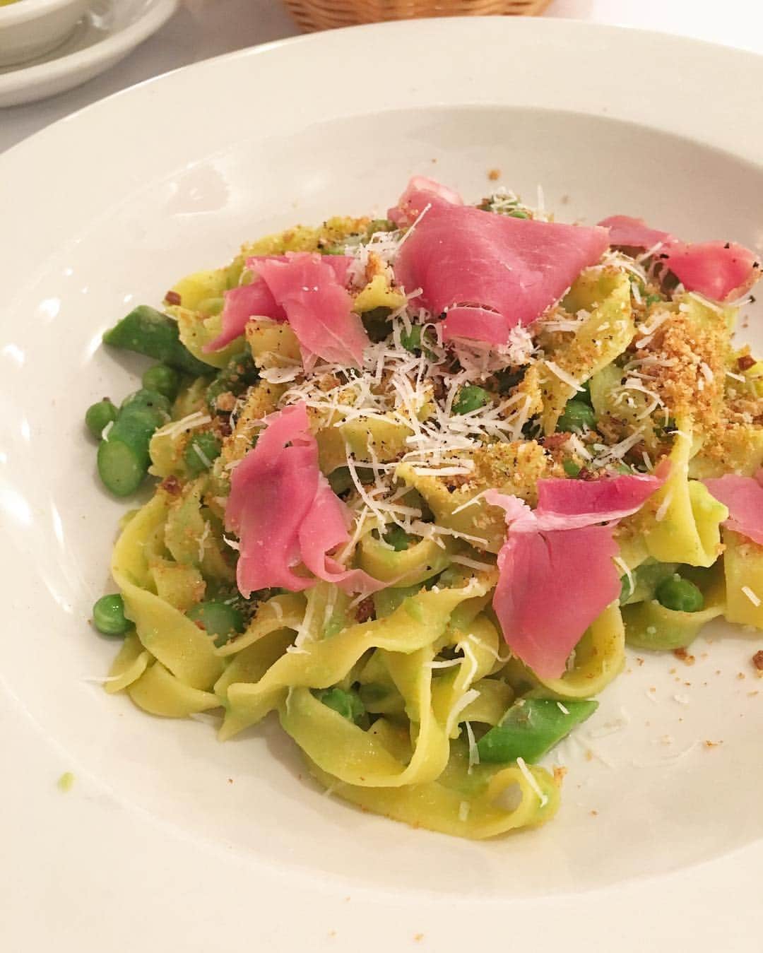 久保田智子のインスタグラム：「Japanese Italian! #newyork #food #pasta #japaneseitalian #ニューヨーク #bastapasta」