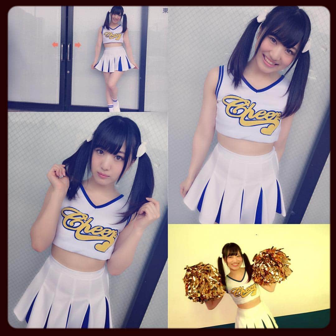 植田碧麗のインスタグラム：「#妄想マシーン3号機 #チアガール #ツインテール」