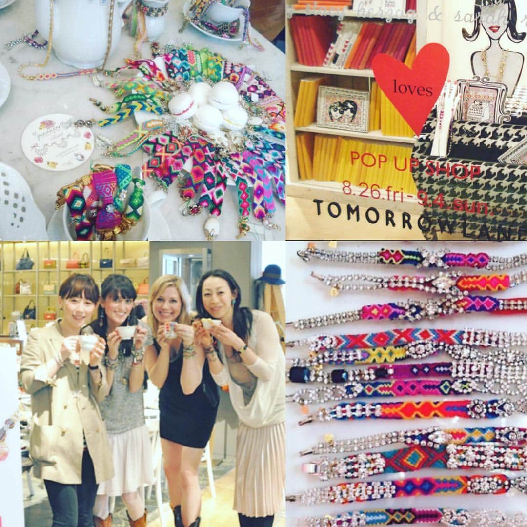 フリーダ＆ネリーのインスタグラム：「#TBT to our tea party themed Tokyo pop-up shop @tomorrowland_jp 💓💓💓! #friedaandnellie #FriendshipBracelets #tomorrowlandJapan」