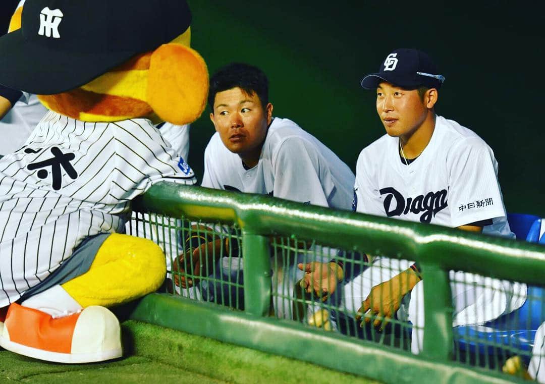 友永翔太さんのインスタグラム写真 友永翔太instagram 敵ながらキー太可愛いと思ったのは内緒です 笑 阪神 マスコット キー太 モフモフ暑そう バク転出来るって必死にアピールしてました笑 可愛い 7月15日 12時58分 Resuka