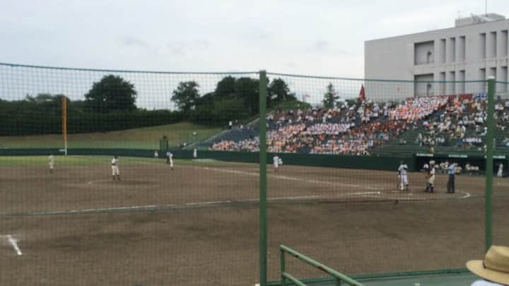 田口成浩のインスタグラム：「甲子園予選！！ #野球 #甲子園 #夏の物語 #角館高校 #秋田南高校 #青春 #タイガーラグ #応援 #おいさー #ファンです #おいさー #校歌 #ベスト8 #おいさー＼(^o^)／」
