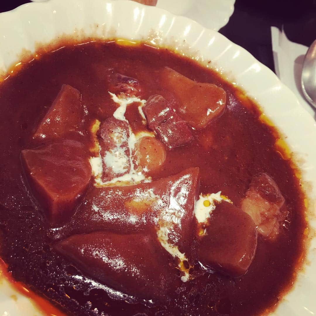 里本あすかさんのインスタグラム写真 - (里本あすかInstagram)「前回の電脳マニアックスの時にも食べた、恒例のビーフシチュー！」7月17日 15時31分 - asca_eribon