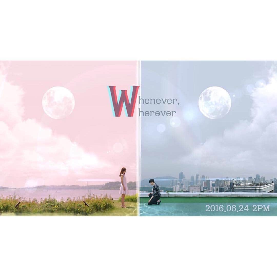 ハン・ヒョジュさんのインスタグラム写真 - (ハン・ヒョジュInstagram)「W = Whenever Wherever 💖💙 #한효주 #leejongsuk #hanhyojoo #w #twoworlds #wtwoworlds #mbcw」6月24日 12時17分 - hanhyojooworld