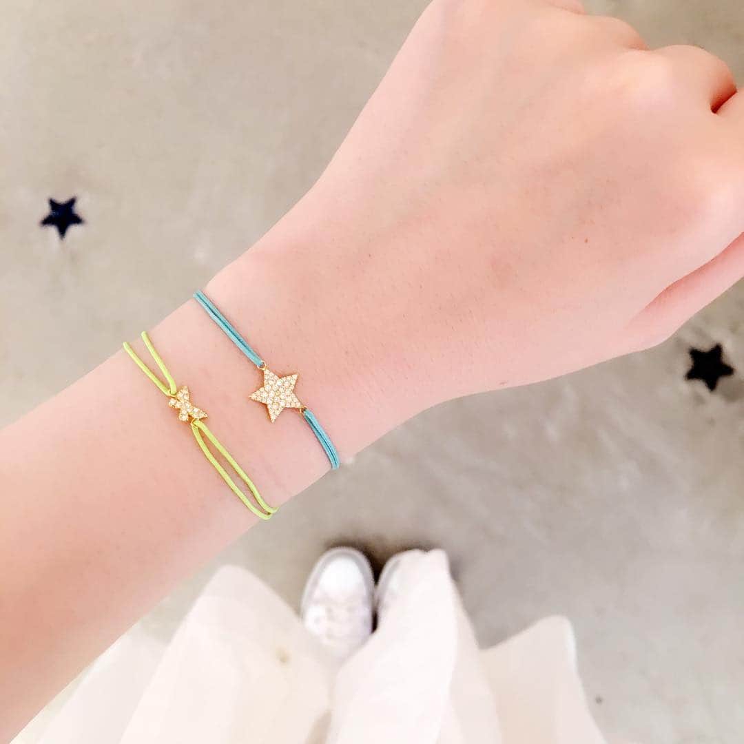 AHKAH エトワールパヴェ　コードブレスレット AHKAH コードブレスレット エトワールパヴェ 限定ネオンピンク