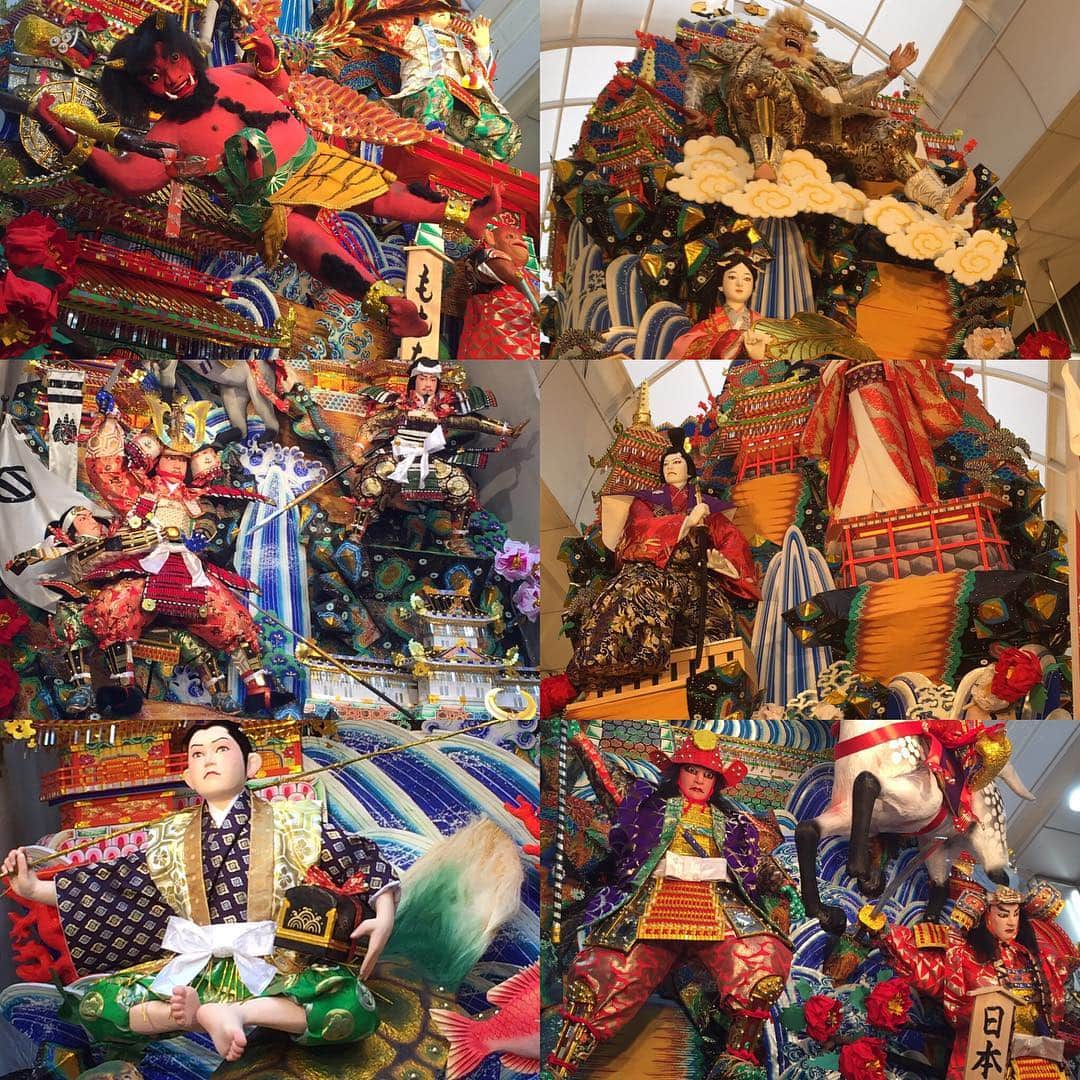 坂東亀三郎さんのインスタグラム写真 - (坂東亀三郎Instagram)「博多山笠の飾りをいくつかまとめてup。 帰っちゃうから一度も見た事がないのですよねー(/ _ ; ) 一番下の浦島太郎、若干僕に似てる（笑） #博多山笠」6月25日 21時11分 - otowayabando