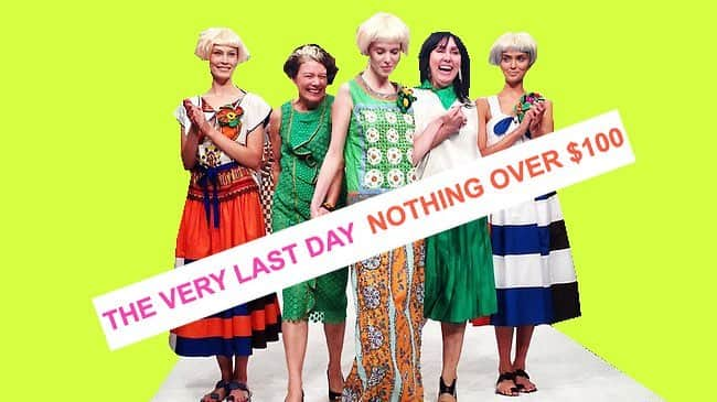 イーストンピアソンのインスタグラム：「Okay.. This really is it... Last chance to shop The Sale! Nothing over $100.  Open 10am-4pm. 110 Arthur St, Fortitude Valley. #eastonpearson」