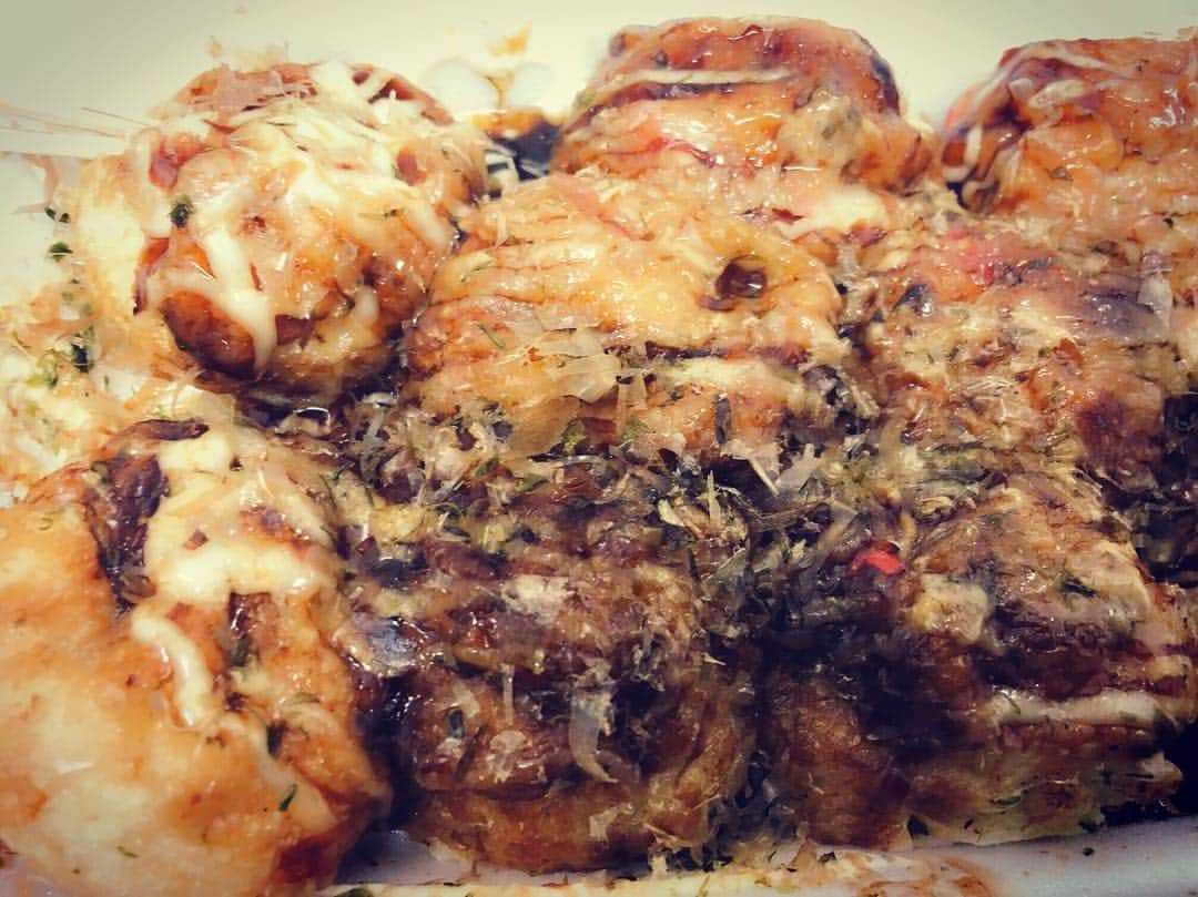 星野ナミのインスタグラム：「ほかほか🐙❤︎ 本場の味はやっぱり最高😋」