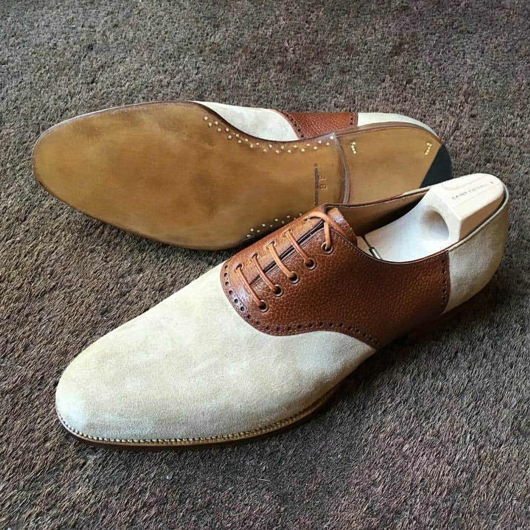 サンクリスピンさんのインスタグラム写真 - (サンクリスピンInstagram)「Old school saddle shoes with a modern twist, picture and composition by @leffot, MTO for New York City. #saintcrispins #leffot #stayinclassy」6月30日 3時20分 - saintcrispins
