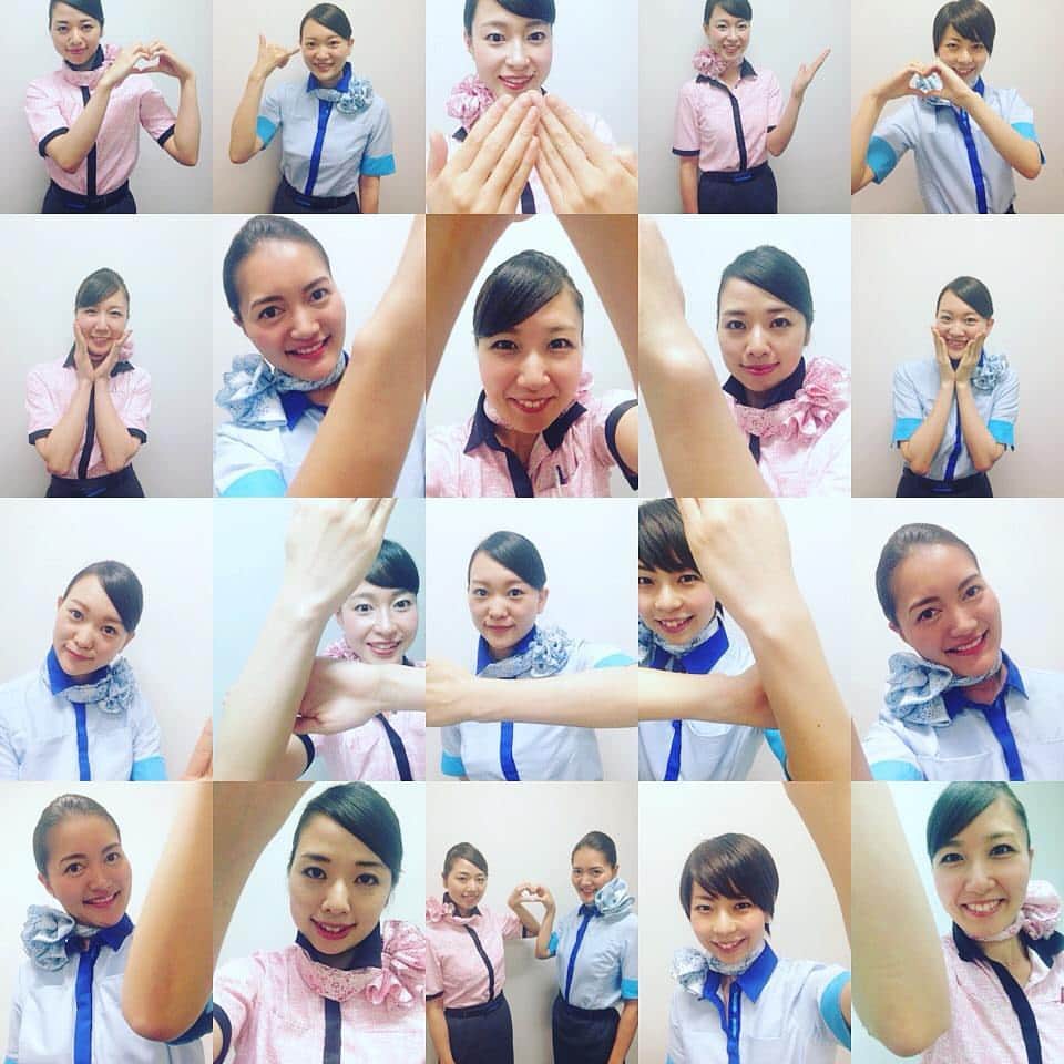 ANAのインスタグラム：「#ANAの最初のA #ホーム画面でも見てね #客室乗務員 #CA #キャビンアテンダント #ブルー #ピンク #cabinattendant #ana_jp」