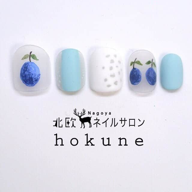 北欧ネイルサロンさんのインスタグラム写真 北欧ネイルサロンinstagram 青い実 北欧ネイル 北欧 名古屋ネイル 夏ネイル ブルーネイル 青ネイル フルーツ フルーツネイル ショートネイル Hokuneahino 7月1日 19時02分 Hokune