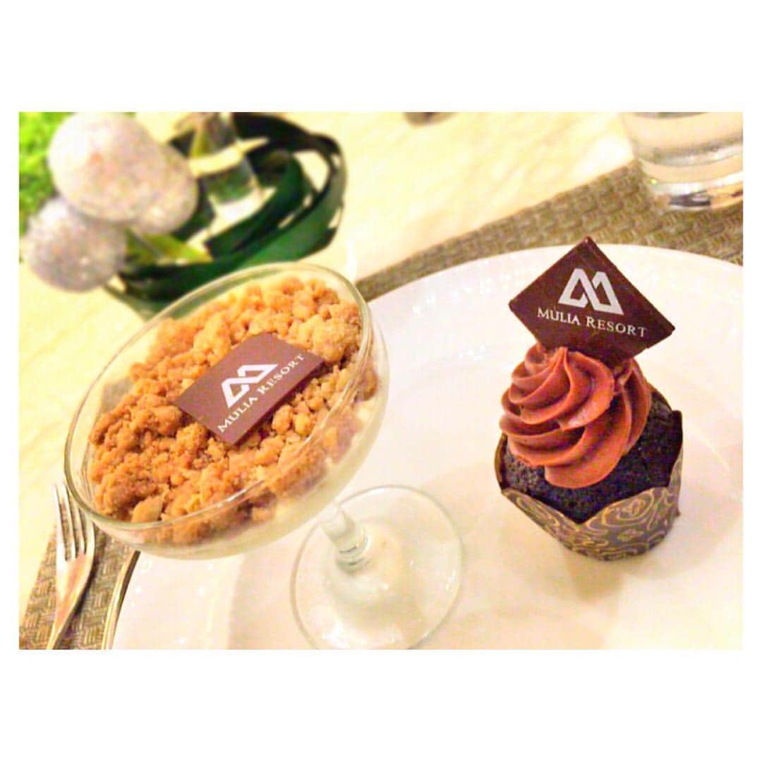 小嶋千尋のインスタグラム：「・ ・ はぁ。。😍🍽💕 ・ ・ #travel#bali#indonesia#resort #themulia#dessert#cafe#cake#ムリアリゾート#バリ#旅行#デザート#ムリア」