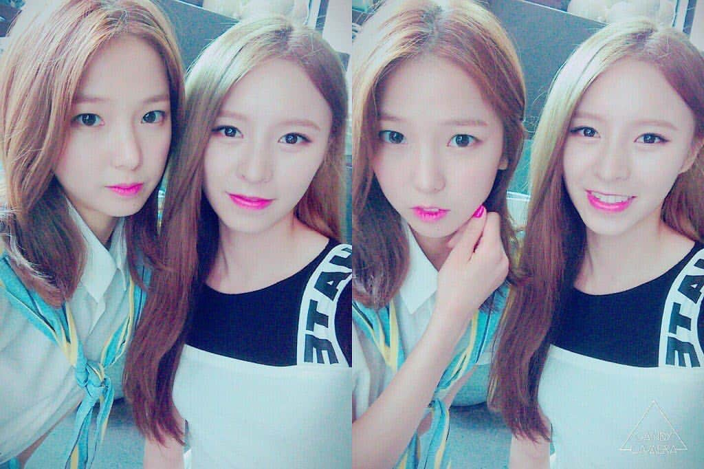 CLのインスタグラム：「160702 ELKIE & YUJIN - CLC Official Fancafe Update (1) - {#clc #crystalclear #씨엘씨 #seunghee #승희 #seungyeon #승연 #sorn #손 #yujin #유진 #yeeun #예은 #elkie #eunbin #은빈 #kpop}」