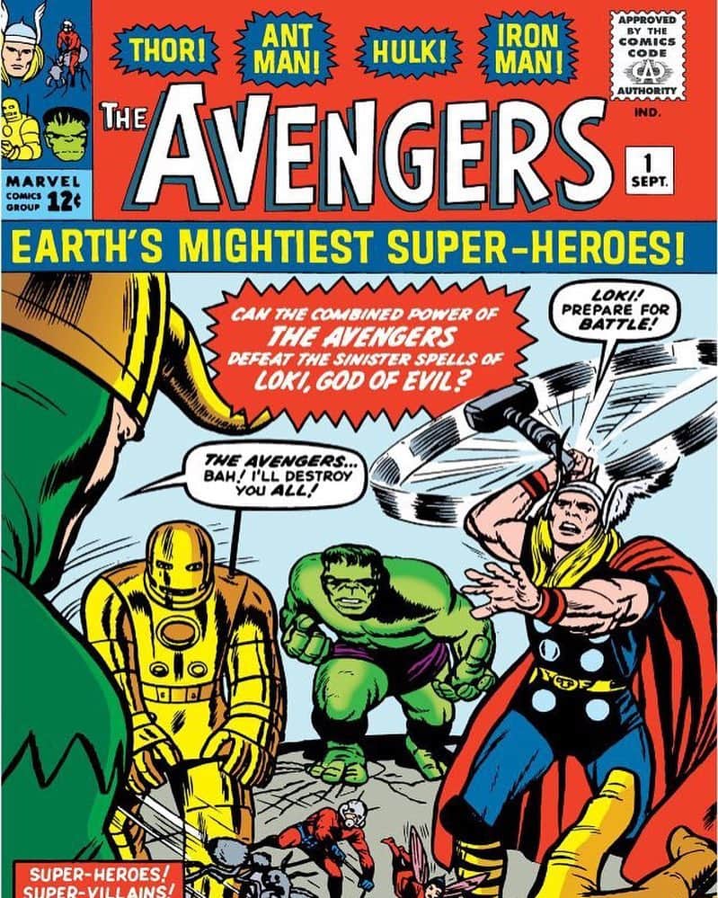 アベンジャーズのインスタグラム：「#AvengersFact: The Avengers made their comic book debut in "AVENGERS #1" (1963)!」