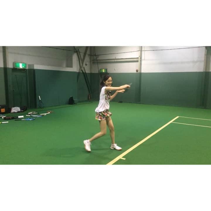 西口真央のインスタグラム：「ずっと昔からお世話になった方達と😁 #tennis #fun #sports  #テニス #疲れた #楽しかった」